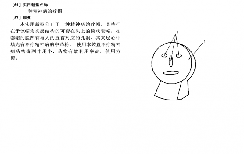 奇葩专利-精神病帽_知识产权零距离网（IP0.cn）