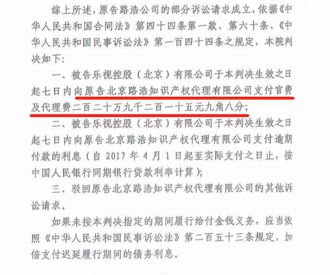 乐视908件商标被拍卖原因竟是拖欠专利费用_知识产权零距离网（IP0.cn）